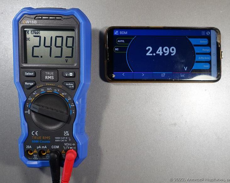Мультиметр с Bluetooth и регистратором Owon OW18B